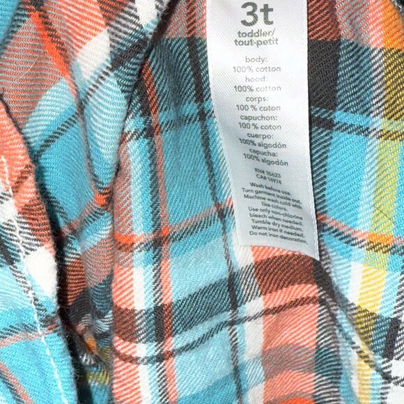 Carter's Toddler Boys' Plaid Hooded Flannel Shirt - Picture 3 of 4